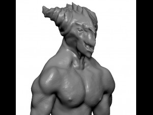 lizard monster low polygon 3D 모델