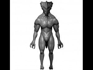 lizard monster low polygon 3D 모델