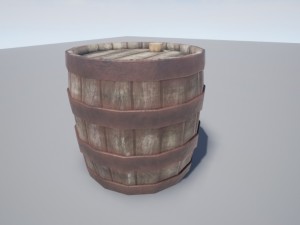 small barrel - game ready 3D Модель