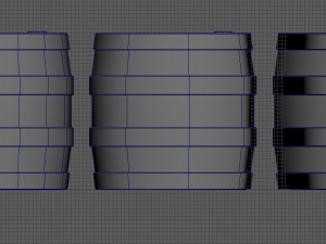 small barrel - game ready 3D Модель