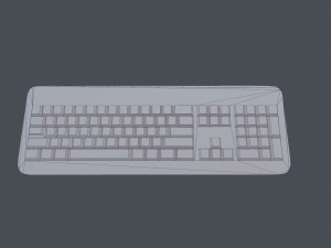 keyboard - pbr game ready Modelo 3D