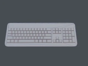 keyboard - pbr game ready 3D Model