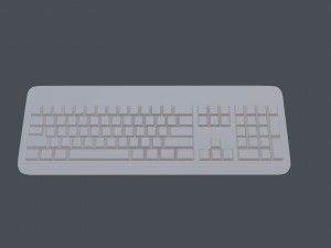 keyboard - pbr game ready Modelo 3D