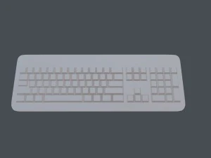 keyboard - pbr game ready 3D Model
