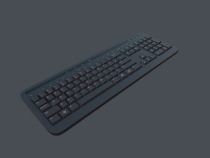 keyboard - pbr game ready Modelo 3D