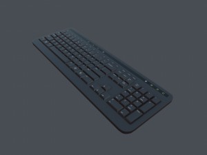 keyboard - pbr game ready Modelo 3D