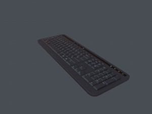 keyboard - pbr game ready Modelo 3D