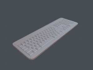 keyboard - pbr game ready Modelo 3D