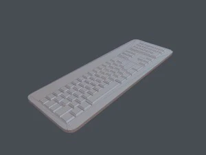 keyboard - pbr game ready 3D Model