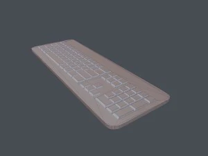 keyboard - pbr game ready 3D Model