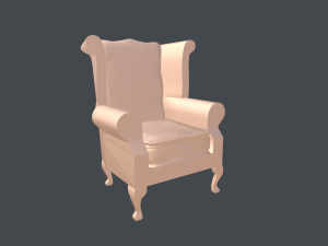 chesterfield chair - pbr game ready Modelo 3D