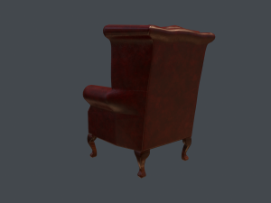 chesterfield chair - pbr game ready Modelo 3D