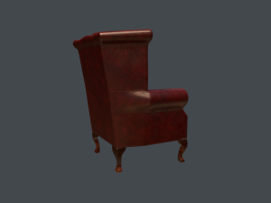 chesterfield chair - pbr game ready Modelo 3D