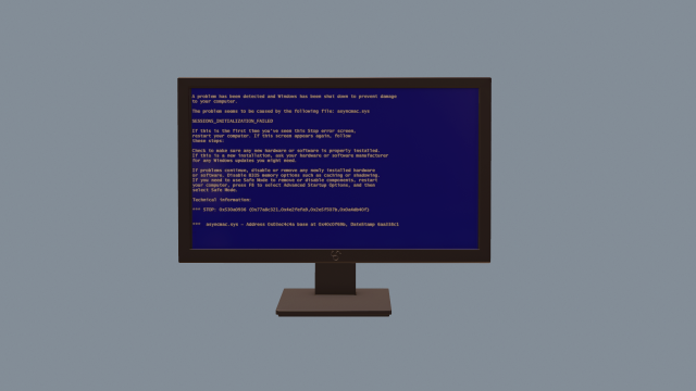 monitor - pbr game ready 3D Модель .c4d .max .obj .3ds .fbx .stl .blend 