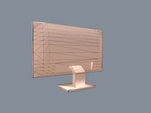 monitor - pbr game ready 3D Model