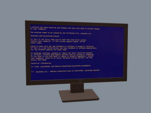 monitor - pbr game ready 3D Model