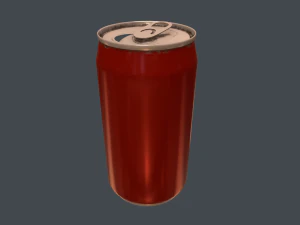 kaleng soda - permainan pbr siap Model 3D