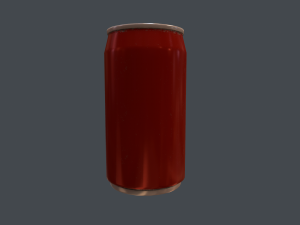 soda can - pbr game ready Model 3D