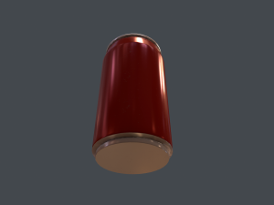 soda can - pbr game ready Model 3D