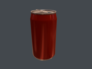 soda can - pbr game ready Model 3D
