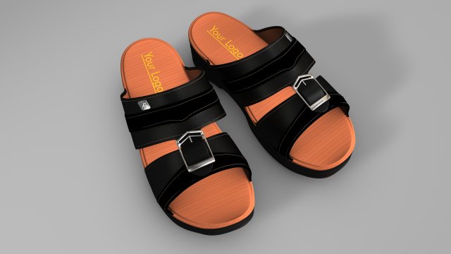 slipper - sandal 3D Модель .c4d .max .obj .3ds .fbx .stl .blend 