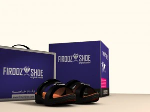 sandal 3d scene - slipper 3d scene 3D Model