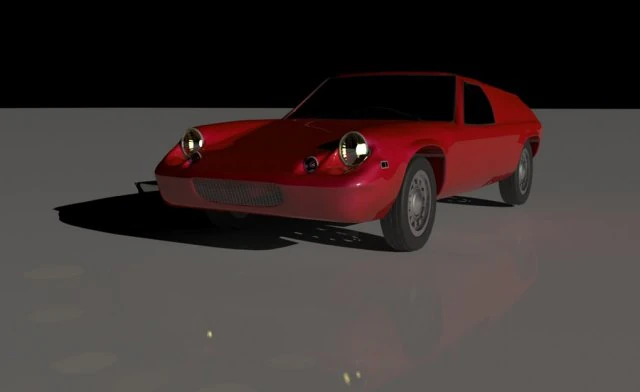 car lotus europa 3D Model .c4d .max .obj .3ds .fbx .stl .blend
