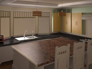 this is kitchen 3D Model