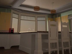 this is kitchen 3D Model