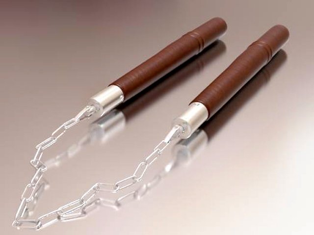 this is nunchaku Model 3D .c4d .max .obj .3ds .fbx .stl .blend 