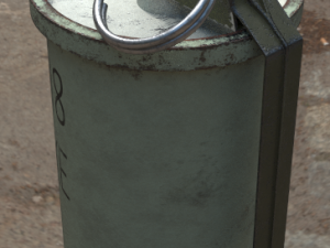 an-m8 smoke grenade Modelo 3D