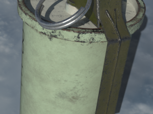 an-m8 smoke grenade Modelo 3D