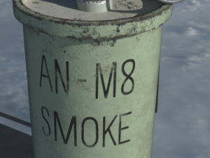 an-m8 smoke grenade Modelo 3D
