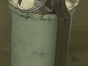 an-m8 smoke grenade Modelo 3D