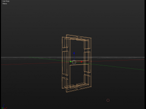 wall lamp with wooden frame 3D Model