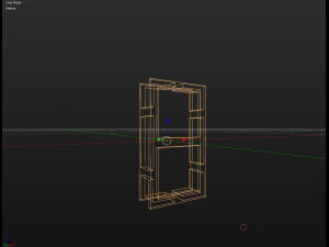 wall lamp with wooden frame 3D Model
