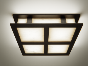 colection lamp with wooden frames Modelo 3D