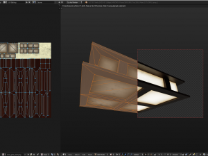 colection lamp with wooden frames Modelo 3D
