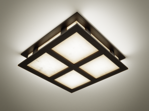 colection lamp with wooden frames Modelo 3D