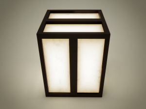 colection lamp with wooden frames Modelo 3D
