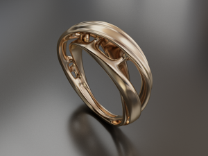 simple swirling ring 3D Print Model