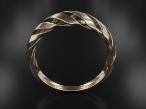 spiral ring Model Cetak 3D