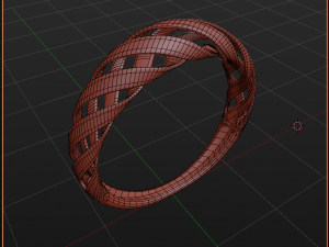 spiral ring Model Cetak 3D