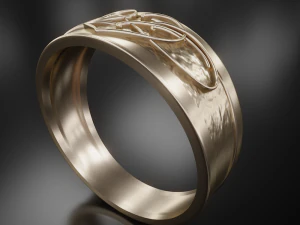 heart - patterned ring 3D Print Model