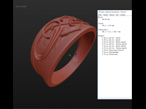 heart - patterned ring 3D Print Model