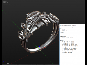 thin ring pattern 3D Print Model