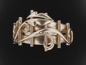 thin ring pattern 3D Print Model