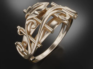 thin ring pattern 3D Print Model