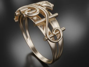 thin ring pattern 3D Print Model