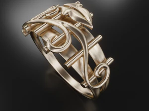 thin ring pattern 3D Print Model